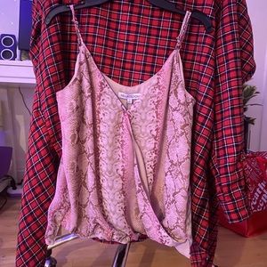 HEARTLOOM | Pink Snakeskin Print Tank Top